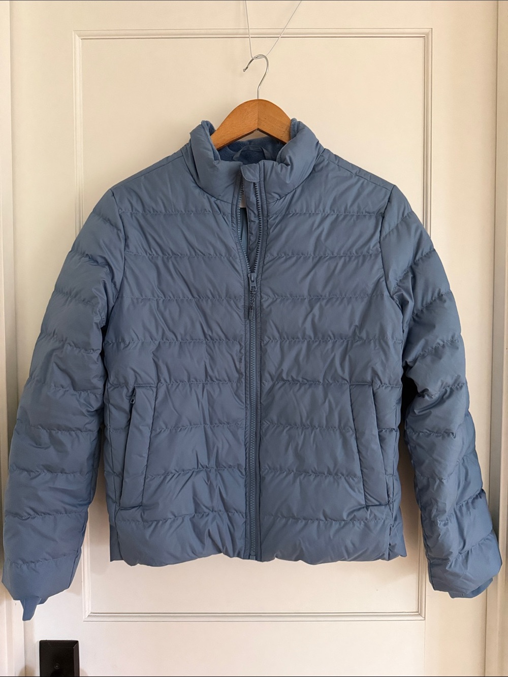 Athleta Kids Quilted Lightweight Puffer Jacket - Light Blue